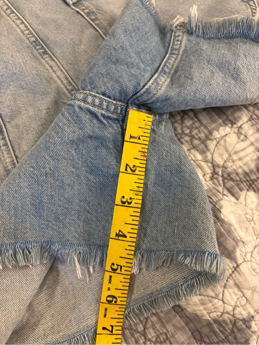 We The Free Light Blue High-Rise Denim Shorts - Picture 11 of 12